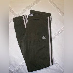Olive green Adidas leggings